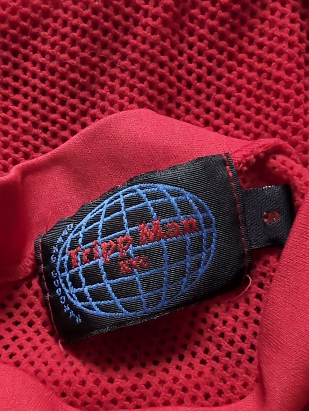 90s Tripp Man Red Fishnet Sheer Mesh Stretchy Layering Mallgoth Shirt - Picture 4 of 8